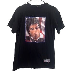 Scarface Clothing Co Short Sleeve Tee Shirt with large Scarface picture